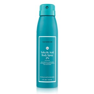 Naturium Salicylic Acid Body Spray 2%, Blemish-Fighting & Pore Treatment, with Niacinamide Plus Encapsulated Salicylic Acid, 4 oz