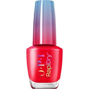 OPI RapiDry Haul Sass | Opaque Bright Red Crème Quick Dry Nail Polish | Vegan, Smudge Proof, Fast Drying