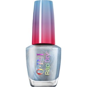 OPI RapiDry Freeze n’ Thank You | Opaque Soft Blue Metallic Quick Dry Nail Polish | Vegan, Smudge Proof, Fast Drying