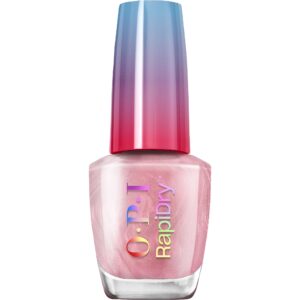 OPI RapiDry Flash n’ Flirty | Opaque Soft Pink Pearl Quick Dry Nail Polish | Vegan, Smudge Proof, Fast Drying