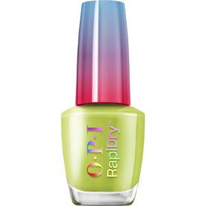 OPI RapiDry Screen-Grab Green | Opaque Bright Avocado Crème Quick Dry Nail Polish | Vegan, Smudge Proof, Fast Drying