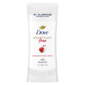 Dove Aluminum Free Deodorant for Women Pomegranate and Lemon Verbena 72 hour odor protection 2.6 oz