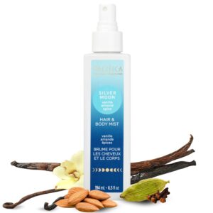 Pacifica Hair Perfume & Body Fragrance Spray Mist – Silver Moon with Vanilla, Almond & Spice – Alcohol-Free, Vegan & Cruelty-Free, 6.5 oz