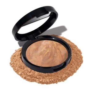 LAURA GELLER NEW YORK Baked Balance-N-Glow Illuminating Foundation – Sand – Buildable Sheer to Light Coverage – Satin Finish