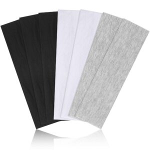DiyJibb Headbands for Women Non Slip – 7PCS Fashion Sports Hair Bands for Women’s Hair, Soft Cotton Cloth Stretchy Headbands for Women for Workout Yoga Running