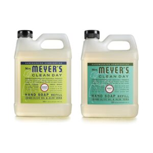 MRS. MEYER’S CLEAN DAY Hand Soap Refill Scent Variety Pack 2 CT (Basil + Lemon Verbena)