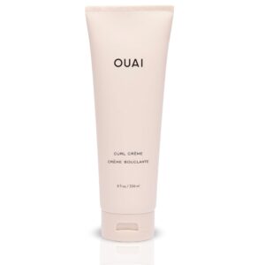OUAI Curl Cream – Curl Defining Cream for Hydrated, Shiny Curls – Babassu and Coconut Oil, Linseed and Chia Seed Oil – Paraben, Phthalate, Sulfate and Silicone Free Curly Hair Products (8 Oz)