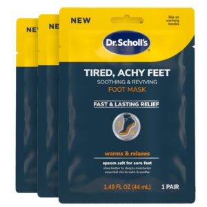Dr. Scholl’s® Tired, Achy Feet Soothing & Reviving Foot Mask, 3 Pair, Warming Booties