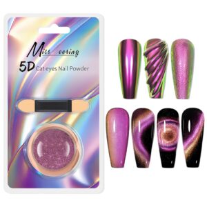 Acrylic Cat Eye Pink Chrome Nail Powder> Chameleon Chrome Nail Powder for Girls> Pink Magnetic Mirror Chrome Nail Powder> Glossy Gel Chrome Powder for Nail Art Decoration & DIY Design