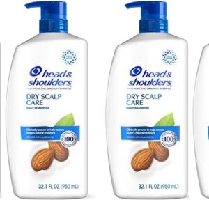 Head and Shoulders Shampoo, Daily-Use Anti-Dandruff Paraben Free Treatment, Dry Scalp Care with Almond Oil, 32.1 fl oz, Twin Pack (Pack of 2)