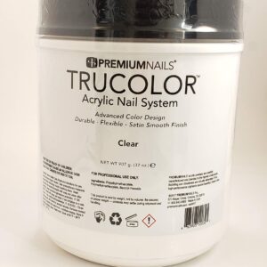 Premium Nails – Acrylic Nails Tru-color powder -32oz/907g – (CLEAR)