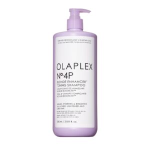 Olaplex Nº.4P Blonde Enhancer Purple Toning Shampoo, Repairs, Hydrates, & Brightens All Blonde, Lightened, & Grey Hair, 1 Liter