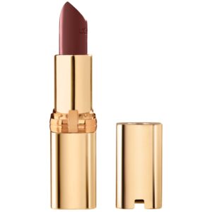L’Oreal Paris Colour Riche Original Creamy, Hydrating Satin Lipstick with Argan Oil and Vitamin E, Worth It Intense, Rich Brown Lipstick, 1 Count