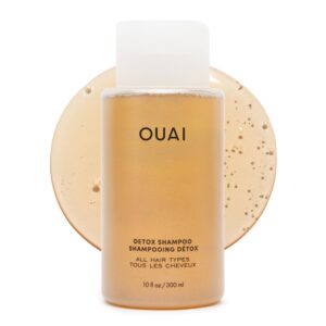 OUAI Detox Shampoo – Clarifying Shampoo for Build Up, Dirt, Oil, Product and Hard Water – Apple Cider Vinegar & Keratin for Clean, Refreshed Hair – Sulfate-Free Hair Care (10 oz)