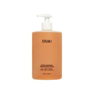 OUAI Detox Shampoo – Clarifying Shampoo for Build Up, Dirt, Oil, Product and Hard Water – Apple Cider Vinegar & Keratin for Clean, Refreshed Hair – Sulfate-Free Hair Care (16 oz)