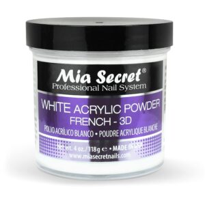 Mia Secret White Acrylic Powder (4oz)