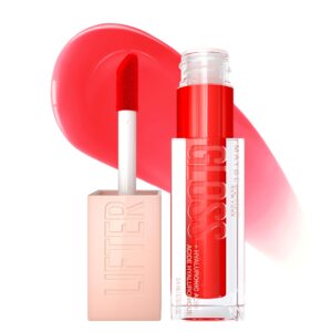 Maybelline New York Lifter Gloss Hydrating Lip Gloss with Hyaluronic Acid, Sweetheart, Sheer Red, 1 Count