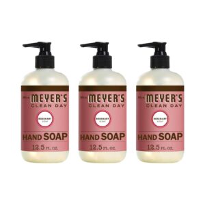 Mrs. Meyer’s Clean Day Liquid Hand Soap Bottle, Rosemary Scent, 12.5 Fl Oz (Pack of 3)