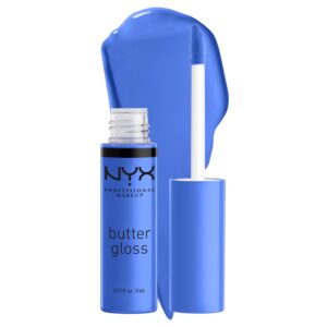 NYX PROFESSIONAL MAKEUP Butter Gloss, Non-Sticky Lip Gloss – Blueberry Tart (Periwinkle Blue)