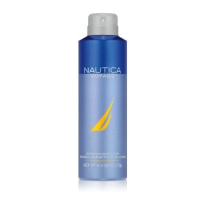 Nautica Voyage Deo Body Spray 6 fl oz (Pack of 1), Notes of Apple, Cedarwood, Mimosa, Men’s Fragrance, Long Lasting, Everyday Fragrance