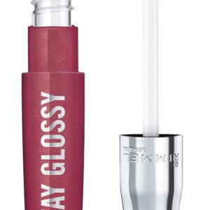 Rimmel Stay Glossy Lip Gloss – Non-Sticky and Lightweight Formula for Lip Color and Shine – 340 Captivate Me!, .18oz