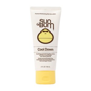 Sun Bum Cool Down Aloe Vera Lotion – Vegan After Sun Care with Cocoa Butter to Soothe and Hydrate Sunburn – 3 oz