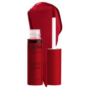 NYX PROFESSIONAL MAKEUP Butter Gloss, Non-Sticky Lip Gloss – Rocky Road (Wine)