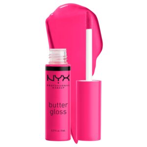 NYX PROFESSIONAL MAKEUP Butter Gloss, Non-Sticky Lip Gloss – Summer Fruit (Hot Pink)