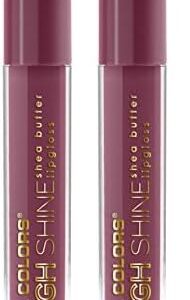 L.A. COLORS High Shine Lipgloss, Bohemian CLG943 (Pack of 2)
