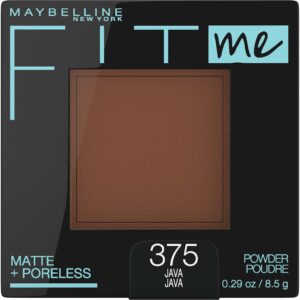 Maybelline Fit Me Matte + Poreless Pressed Face Powder Makeup & Setting Powder, Java, 1 Count