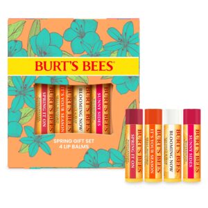 Burt’s Bees Gifts Ideas – Just Picked Lip Balm Set, Pomegranate, Watermelon, Sweet Mandarin, Coconut & Pear, Natural Origin Lip Treatment, 4 Tubes, 0.15 oz.