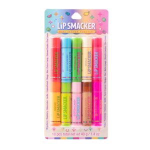 Lip Smacker Original & Best Party Pack – 10 Moisturizing Lip Balms, Classic Flavors, Hydrating & Protecting – Cruelty-Free- Oatmeal Cookie