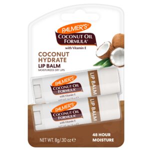 Palmer’s Coconut Oil Formula Lip Balm Duo, All-Day Moisturization, Hydrates Dry, Cracked Lips (Pack of 2)