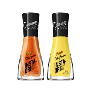 Sally Hansen Insta-Dri, REESE’S Candy & REESE’S Rep Duo, Nail Polish Quick Dry, One-Coat Application, Doesn’t Chip, Long-Lasting, Perfect for on the Go, 0.6oz