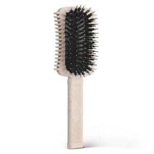 Curly Hair Brush Defining, Volume Curl Defining Brush for Curly Hair, Detangling Shaping and Styling Women’s Curls to Reduce Pulling (Beige 1PC)