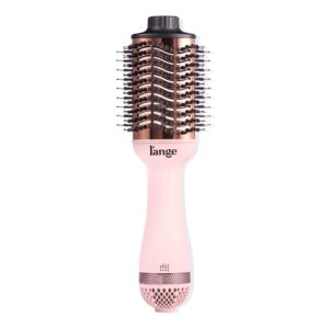 L’ANGE HAIR Le Volume 2-in-1 Titanium Blow Dryer Brush | Hot Air Brush in One with Oval Barrel | Hair Styler for Smooth, Frizz-Free Results for All Hair Types (Blush – 75 mm)