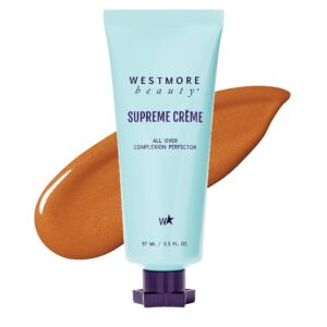Westmore Beauty Supreme Creme All-Over Complexion Perfector – Long-Lasting CC Cream Foundation – Waterproof & Transfer-Resistant Skin Tint – 3.3 Oz (Rich)