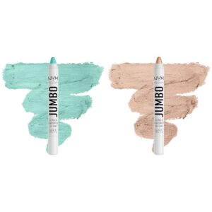 NYX PROFESSIONAL MAKEUP Jumbo Eye Pencil Bundle – Macaroon (Mint) & Frosting (Champagne)
