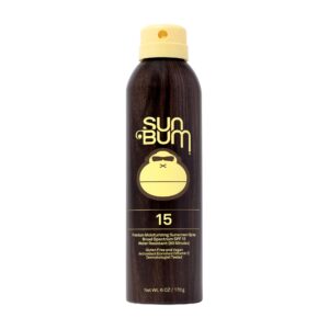 Sun Bum Original SPF 15 Sunscreen Body Spray – Broad Spectrum Moisturizing Sunscreen with Vitamin E – Hawaii 104 Act Compliant (Made without Octinoxate & Oxybenzone) – 6 oz