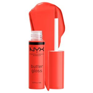 NYX PROFESSIONAL MAKEUP Butter Gloss, Non-Sticky Lip Gloss – Orangesicle (Orange)