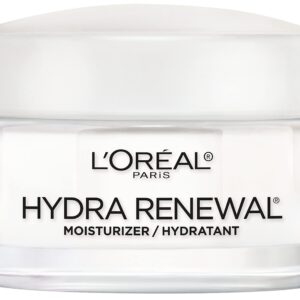 L’Oreal Paris Skincare Hydra-Renewal Face Moisturizer with Pro-Vitamin B5 for Dry Sensitive Skin, All-Day Hydration, 1.7 Oz