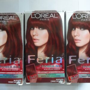 L’Oreal Paris Feria Pr Red Velvet, Size 1ct, Gel, Permanent, Auburn, R48 Intense Deep Auburn, Vegan, Tube, 1 Count