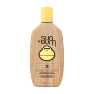 Sun Bum Original SPF 70 Sunscreen Body Lotion – Broad Spectrum Moisturizing Sunscreen with Vitamin E – Hawaii 104 Act Compliant (Made without Octinoxate & Oxybenzone) – 8 oz