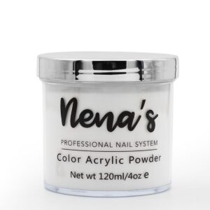 Nena’s Superior Sculpting Powder Professional Acrylic Nail System wide color palette 4.0 oz (Clear)