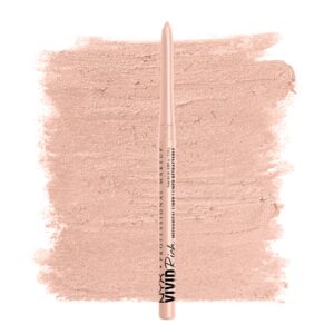 NYX PROFESSIONAL MAKEUP Mechanical Eye Pencil, Vivid Rich Mechanical, Creamy Retractable Eyeliner – Quartz Queen, White Eyeliner