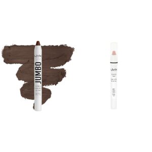 NYX PROFESSIONAL MAKEUP Jumbo Eye Pencil Blendable Eyeshadow Stick & Eyeliner Pencil Bundle – Frappe and Yogurt