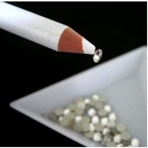 1PC White Color Dotting Pencil Point Drill Pen for DIY Rhinestone Picking Tool Nail Art Tool(ss-2141)
