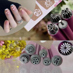 Nail Art Stamp Pen,Nail Art Pen Set,6/10Pcs Nail Art Stamp Pen Set,Nail Graffiti Nail Art Dotting Tools with Simple Design,Nail Stamp Pen DIY Nail Art Tools for Girls and Women (10Pcs)