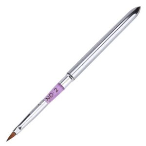 WOIWO Nail Art Tool Nail Pen No. 2 Combination Aluminum Rod Carved Pen Nail Pen 1PCS