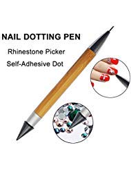 SKYMORE Rhinestone Picker Wax Pencil Pen>Stone pen>Double Head Pick Up Applicator Tool for Nail Studs>Gems>Crystal>Jewel>Diamond>Stones